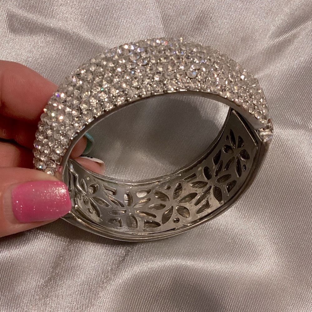 Vintage Rhinestone Cuff - Picture 6 of 10